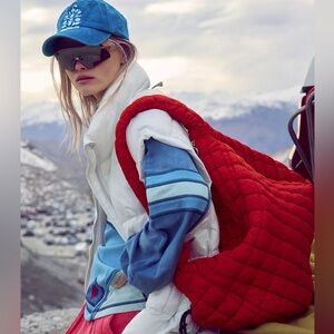 Red Quilted Women's Bag